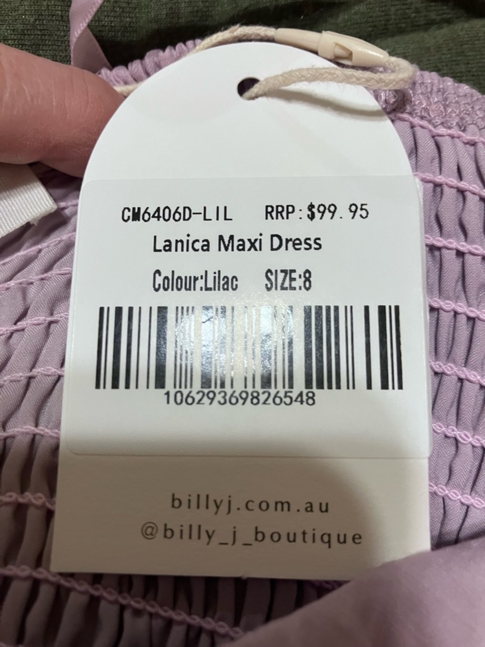 Lancia Maxi Dress- Ruffle Tiered Lilac Gown - Picture 5 of 11